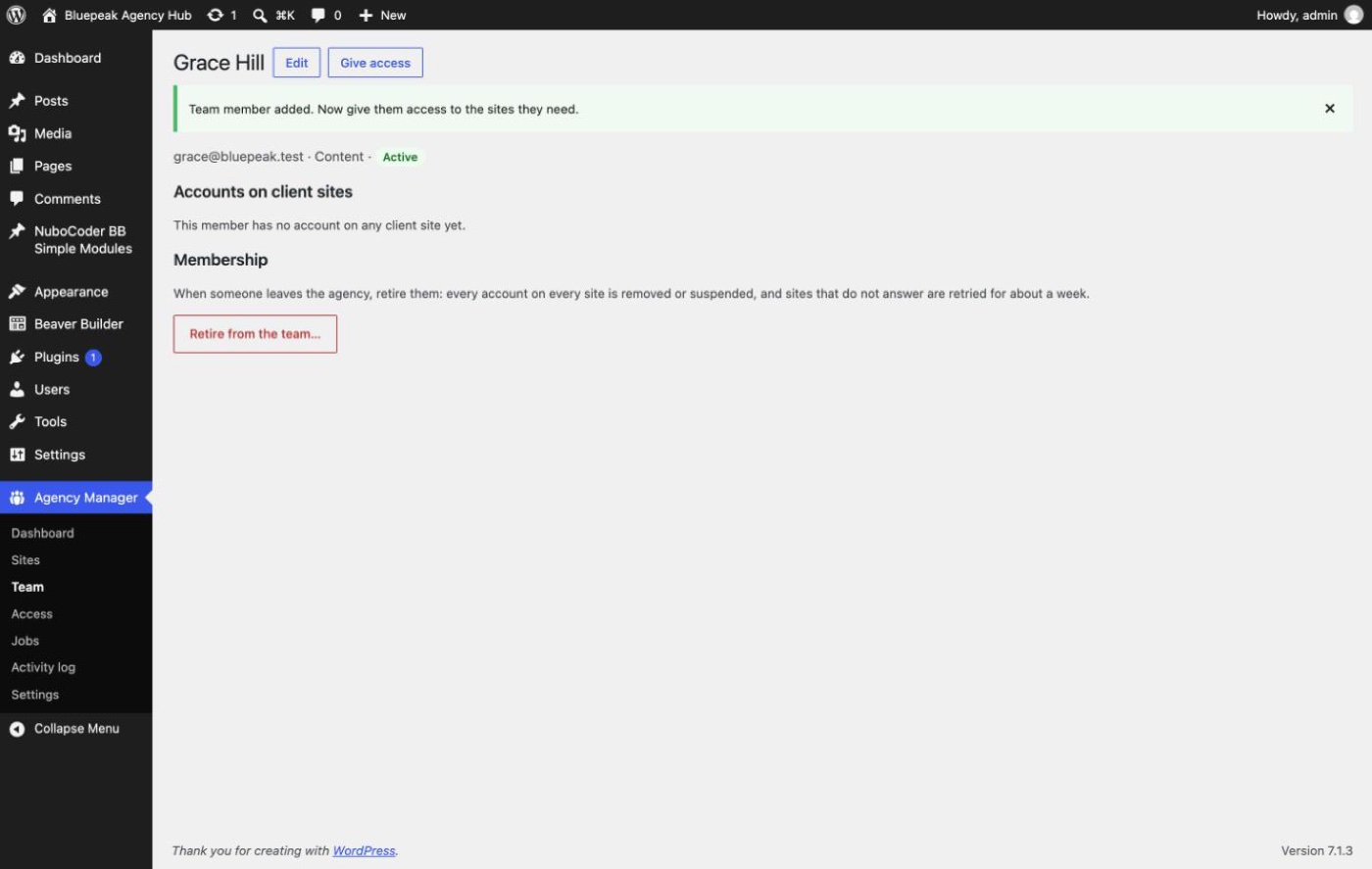 A new member page, still without any accounts